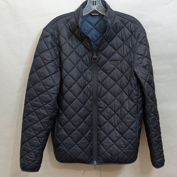 Barbour Dark Navy lightweight quilted jacket medium Men's - Picture 3 of 8